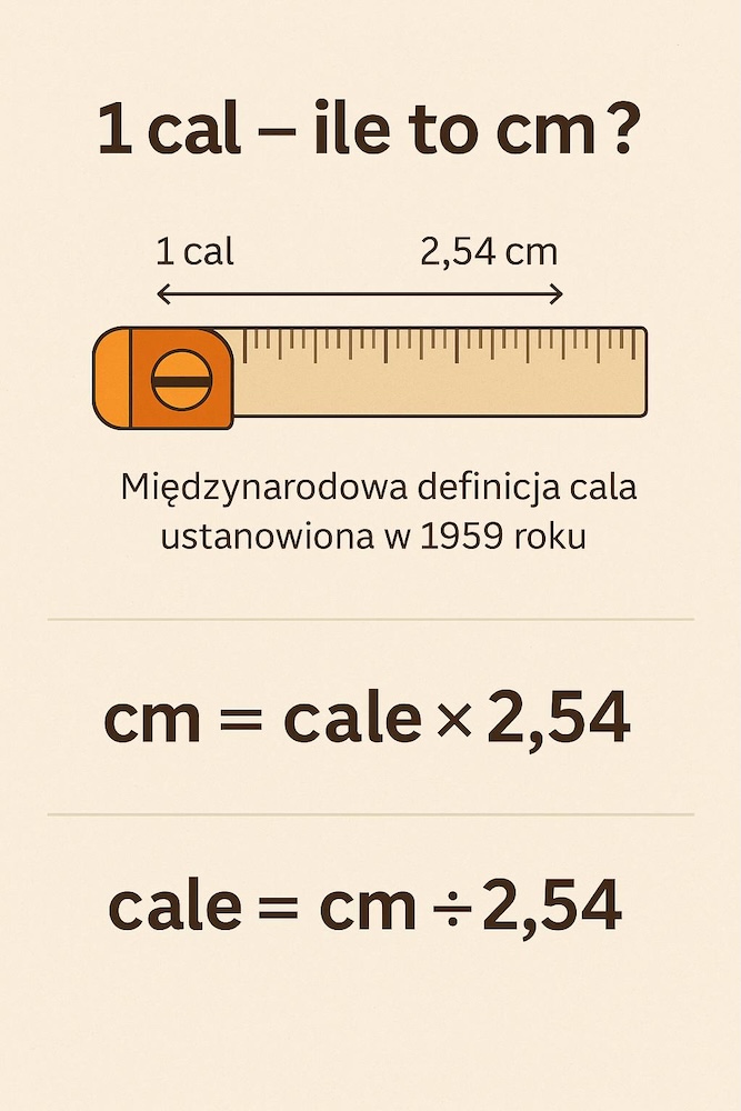 cale na cm - międzynarodowy przelicznik 