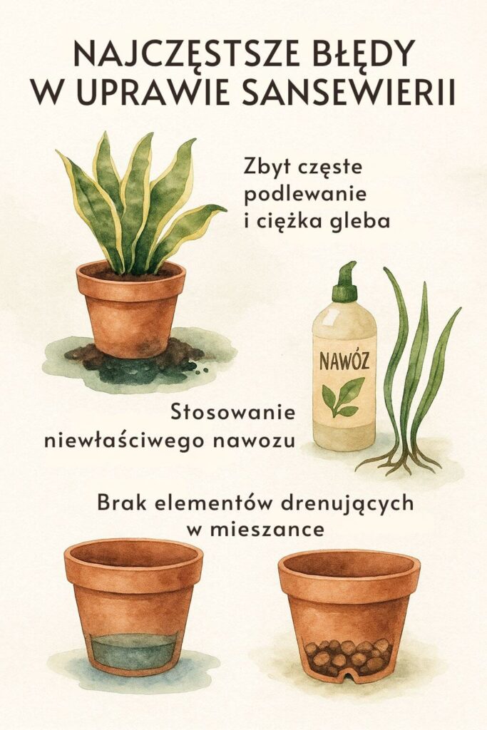 Sansewieria – jaka ziemia? Najczęstsze błędy Typowe błędy w uprawie sansewierii