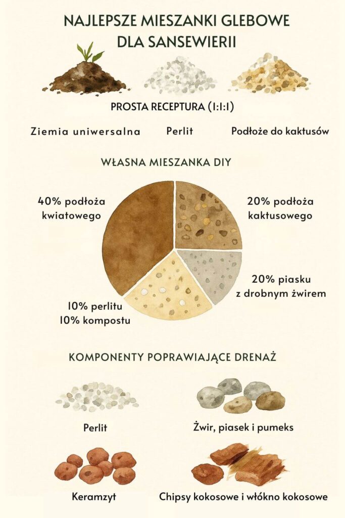Sansewieria – jaka ziemia? Najlepsza mieszanka Jaka ziemia jest najlepsza dla sansewierii?