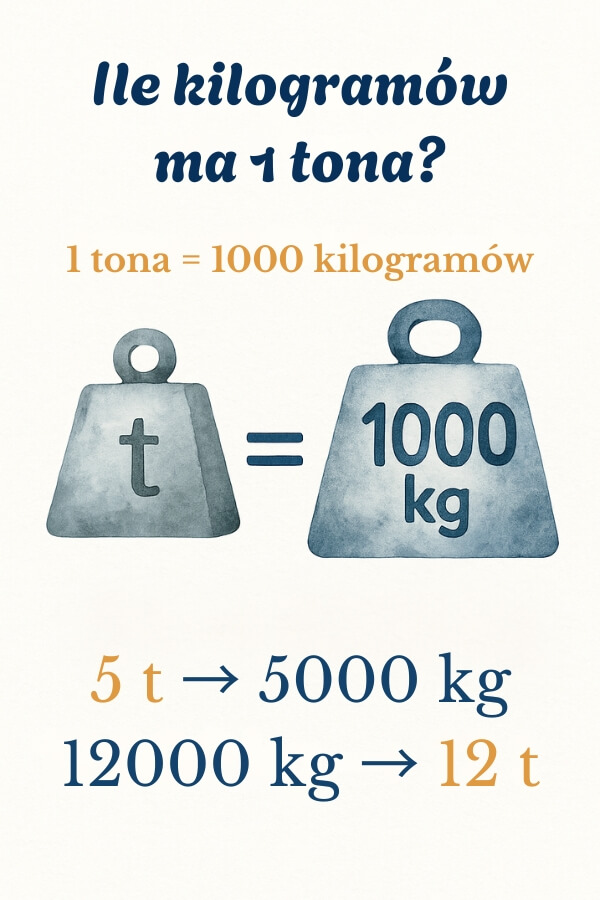 Tona – ile kg na przykładach Tona – ile kg i na odwrót