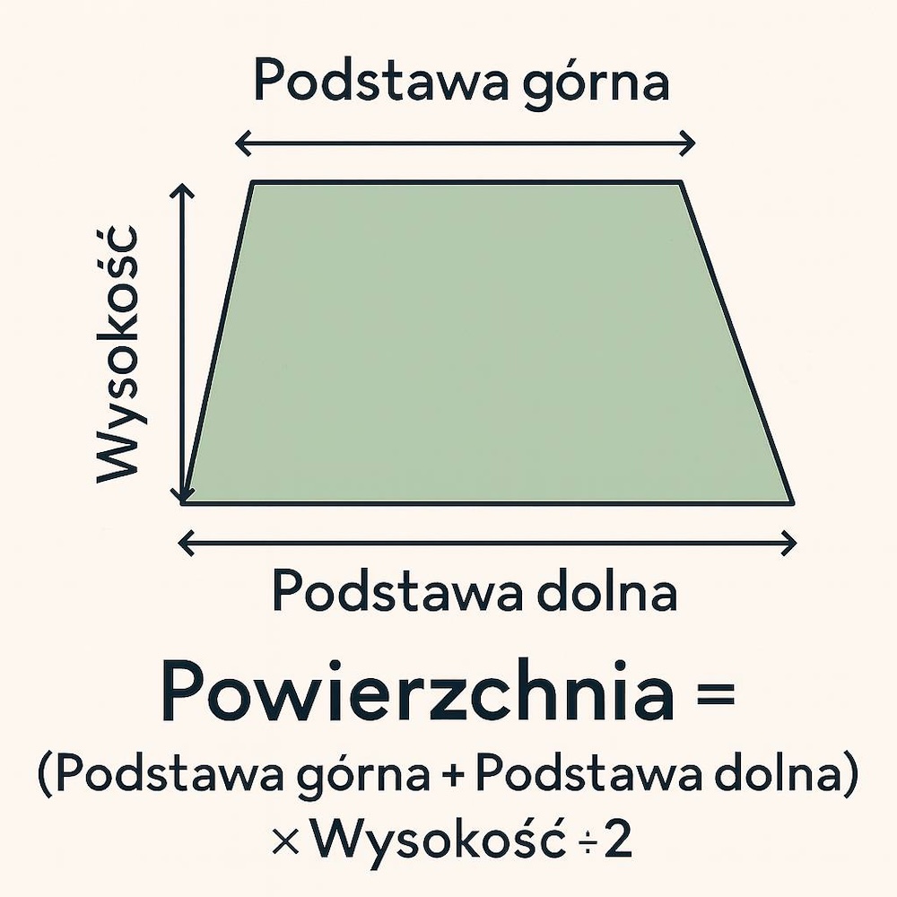 obliczanie pola powierzchni trapezu trapez - pole powierzchni i wzór