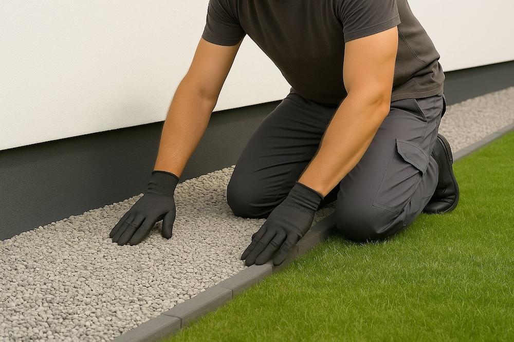 wyrównywanie wierzchniej warstwy opaski 