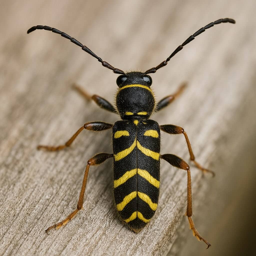 Owad podobny do osy - biegowiec osowaty
