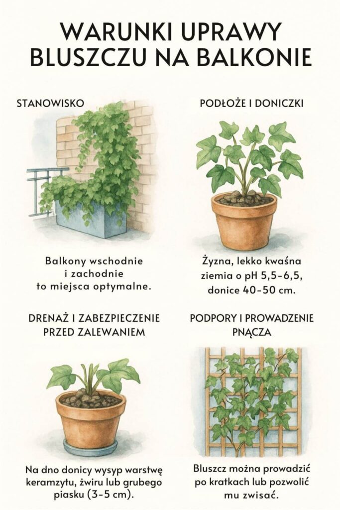 Bluszcz na balkonie - najlepsze warunki uprawy