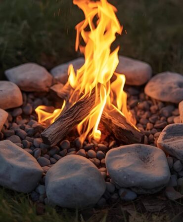 Ognisko w ogrodzie z kamieni – instrukcja wykonania w 10 krokach