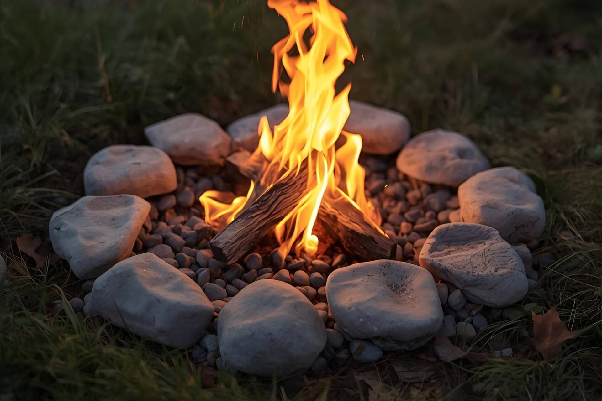 Ognisko w ogrodzie z kamieni – instrukcja wykonania w 10 krokach