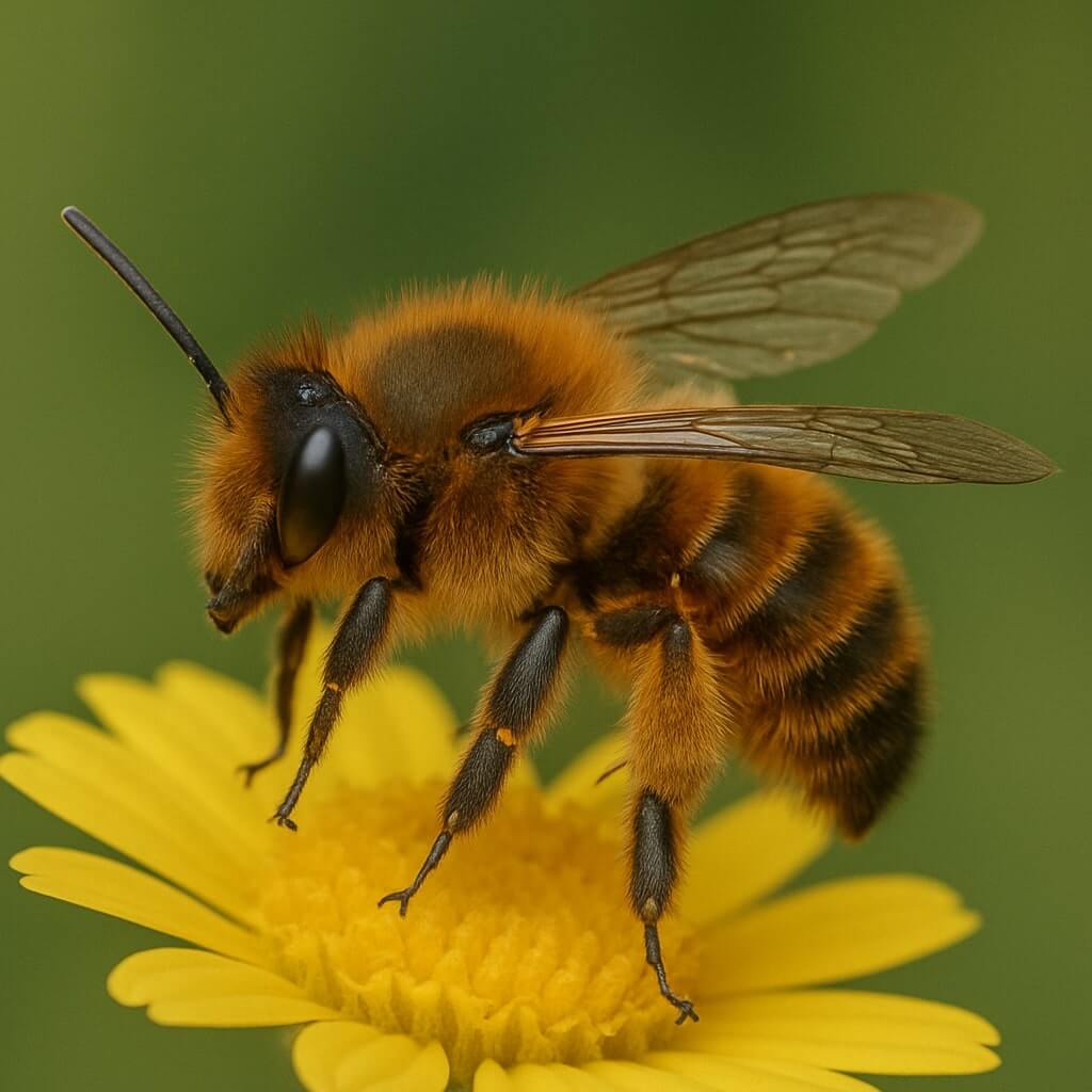 Murarka ogrodowa - błonkówka podobna do osy