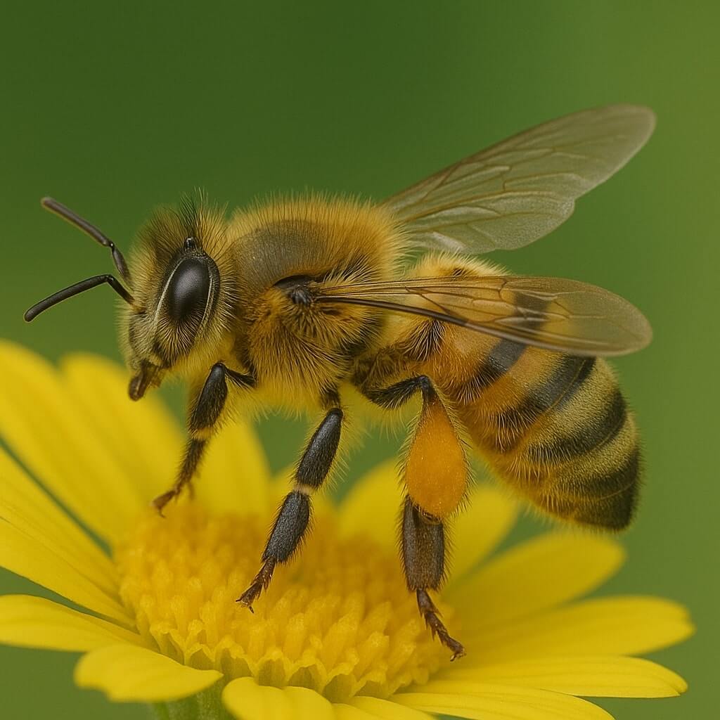 Owad podobny do osy - pszczoła miodna