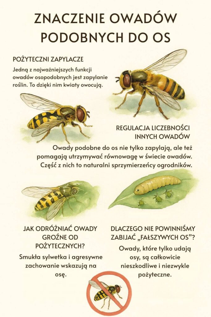 Owad podobny do osy - znaczenie dla ekosystemu