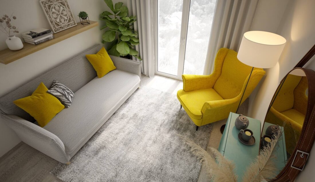 Aranżacja salonu – salon w bloku. Sposoby i inspiracje na urządzenie wnętrza