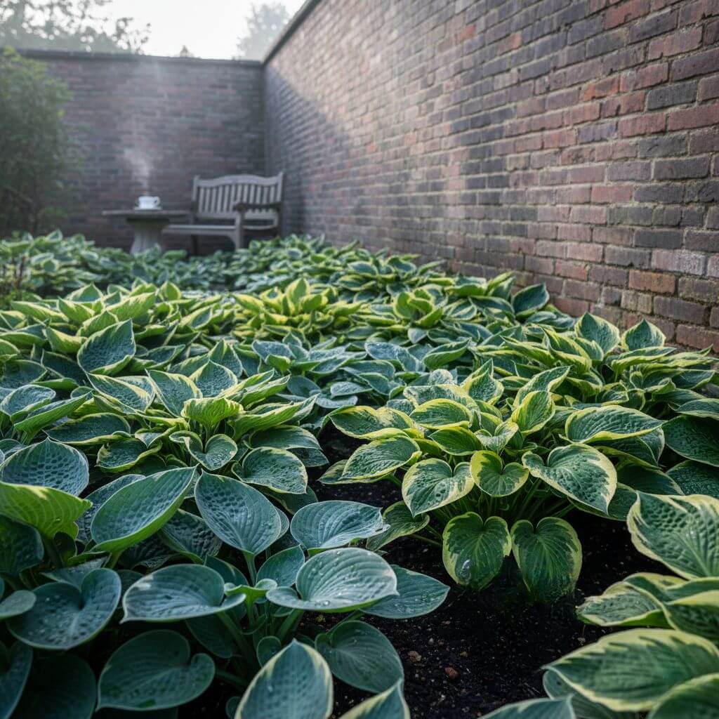 Funkia (Hosta) jako dekoracja w ogrodzie 