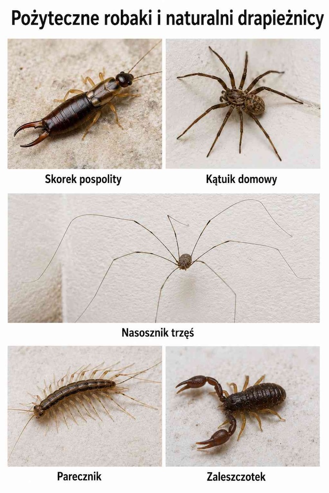 nieszkodliwe robaki w domu 