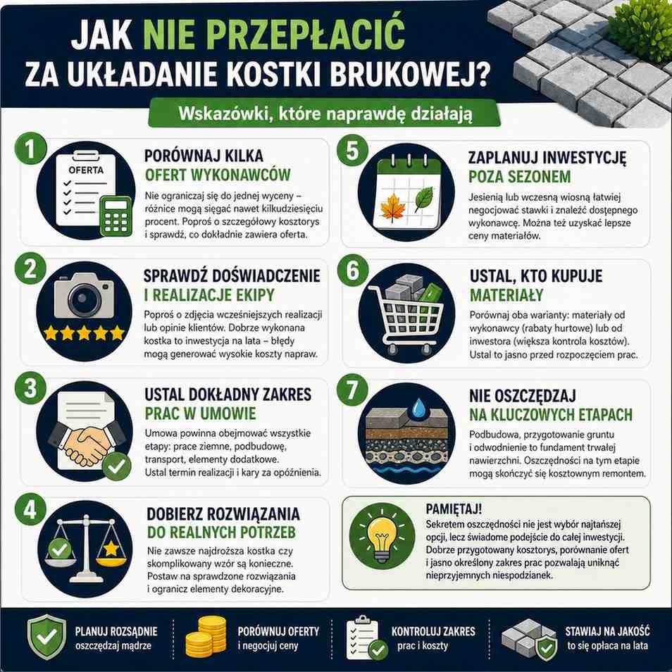 układanie kostki brukowej cena - jak ją obniżyć układanie kostki brukowej cena - jak obniżyć koszt